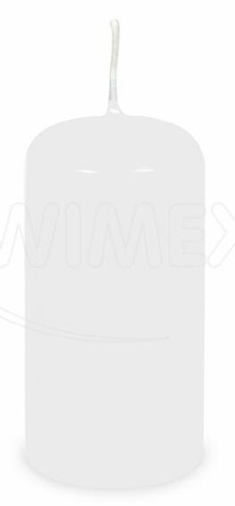 Sviečka valcová biela 60x120mm 12/krt