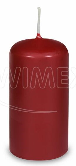 Sviečka valcová bordová 60x120mm 12/krt