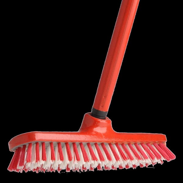 Metla na drhnutie tvrdá s násadou, 12PK