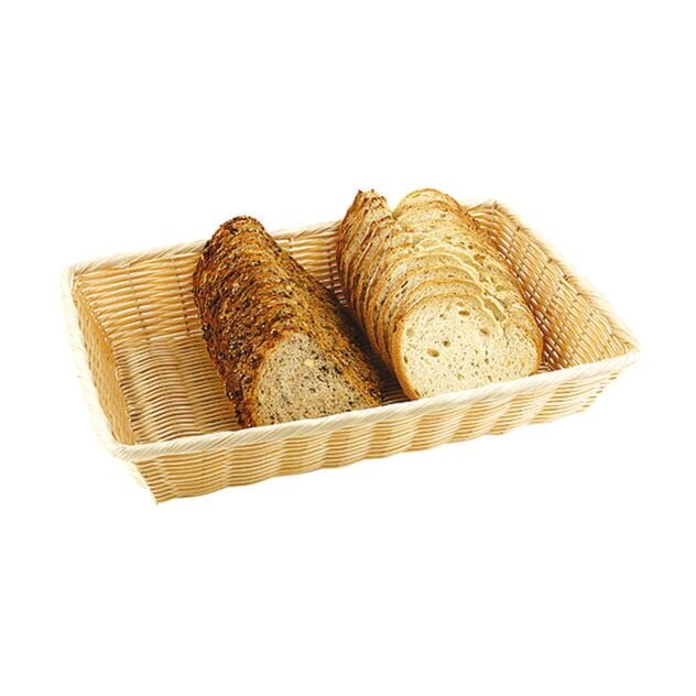 Košík na pečivo obdĺžnik 23x15cm, polyratan