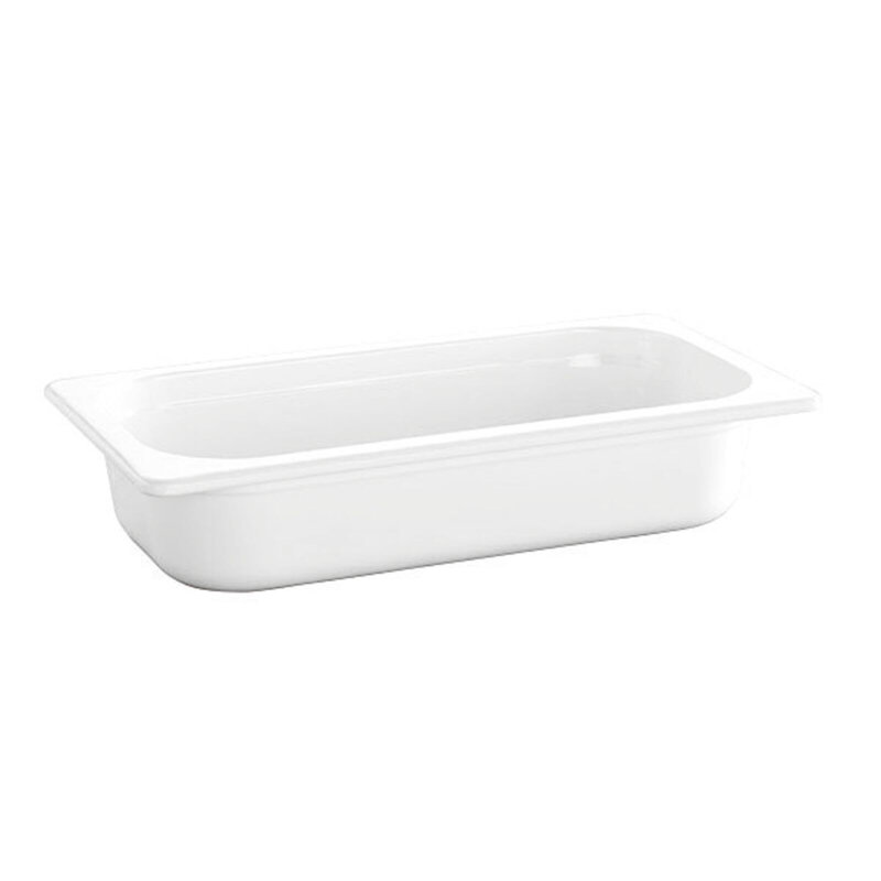 Gastronádoba GN 1/3 100mm melamin, biela