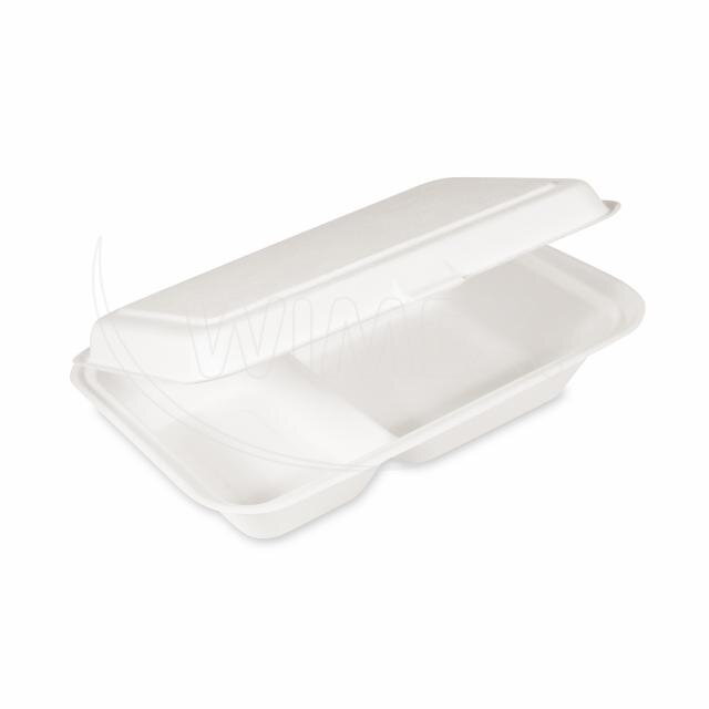 Menu box BIO cukrová trstina 2-diel 250 x 162x63 mm 50ks/bal 3bal/lkrt
