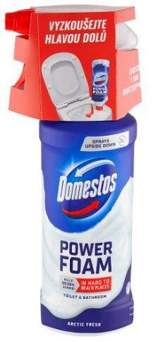 Domestos pena power foam fresh artic 435ml s rozprašovačom 12/PK