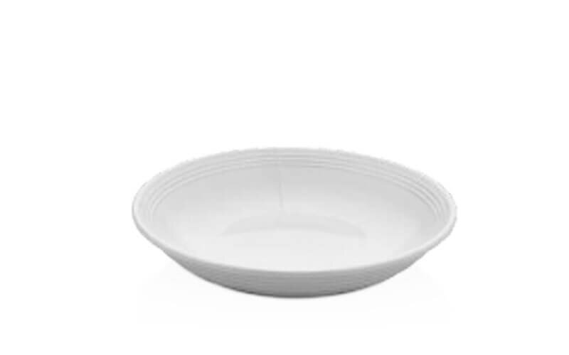 Tanier hlboký melamin d 19,7cm, h. 3,6cm biely, 12ks/72PK
