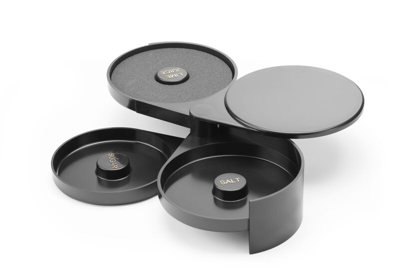 Pomôcka na zdobenie pohárov 20x16x0,75cm čierny plast