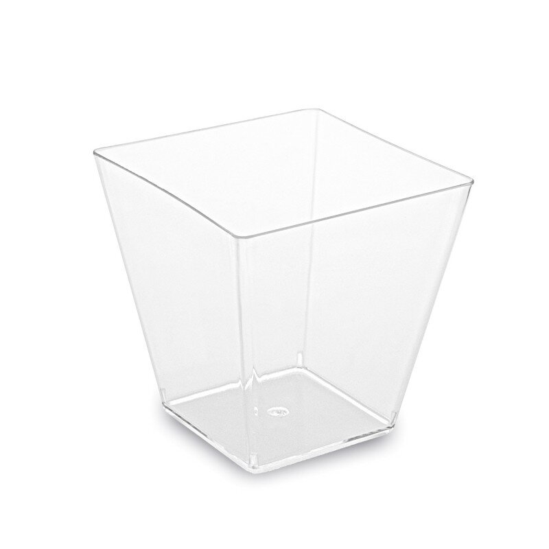 Pohárik hranatý Finger food číry 5,9x5,9x4,5,4cm 100ml 50ks/bal 20bal/krt