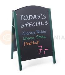 Tabuľa samostojacia kovový rám zelený 70x110cm