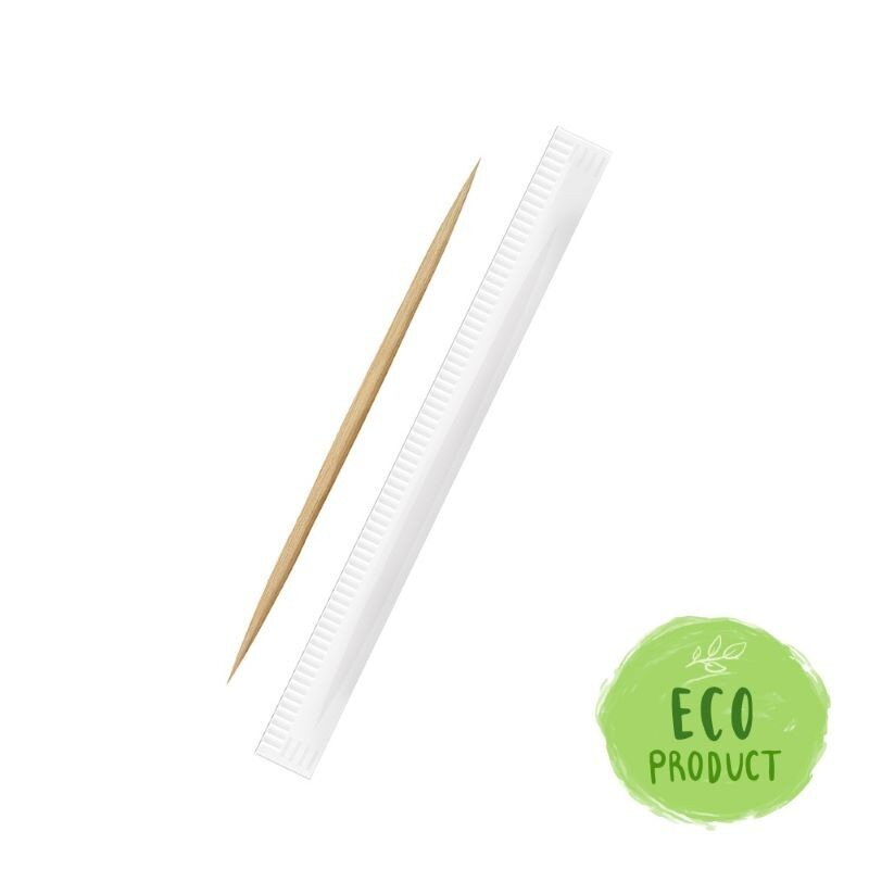 Špáradlá drevené hygienicky balené v papieri 1000ks/bal