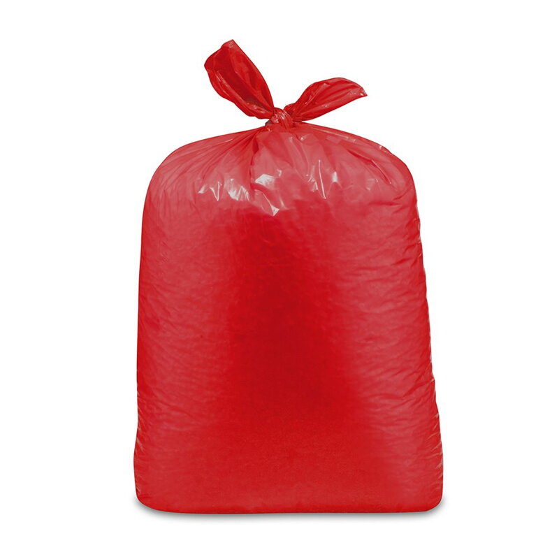 Vrecia na odpad 70x110cm 120l,červené 25ks/rol, 10rol/ka