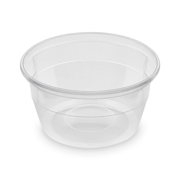 Miska okrúhla priesvitná 500ml tvrdý plast 50ks/bal 9bal/krt 24krt/pal viečko 74300