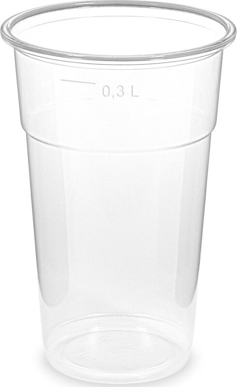 Pohár 300ml priesvitný 50ks/bal, 25bal/krt,