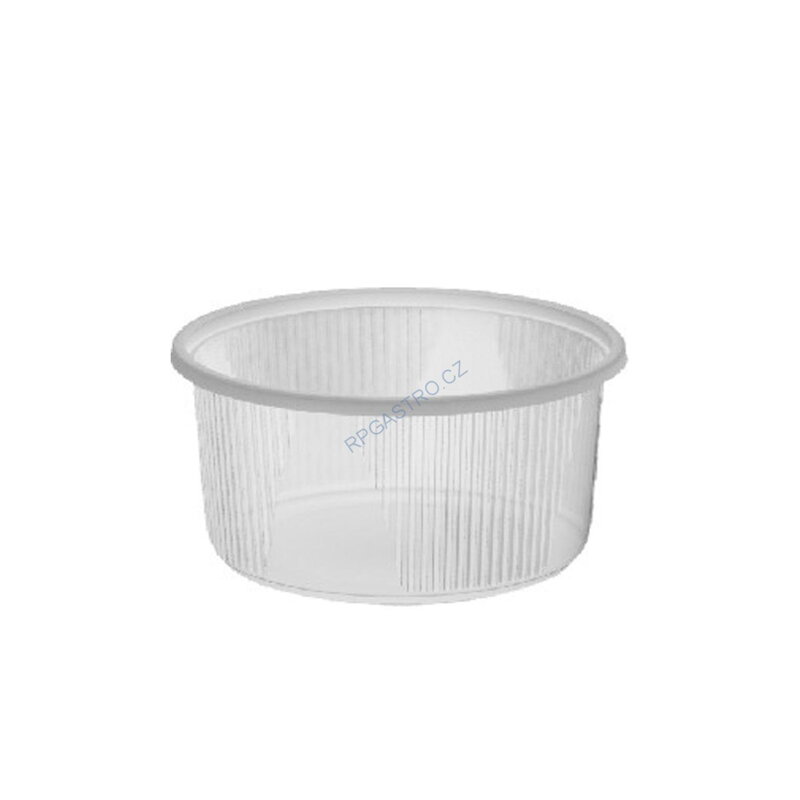 Miska  okrúhla priesvitná 250ml D101mm pre viečko 77400 100ks/bal 1000PK