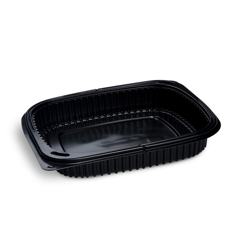 Menu misa nedelená čierna 1200ml polyprop.do mikrovlnky 50ks/bal 12bal/kr pre viečko 78200