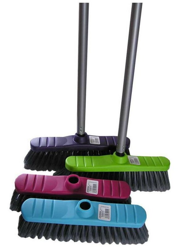 Metla pre domácnosť Eko s násadou strieborná