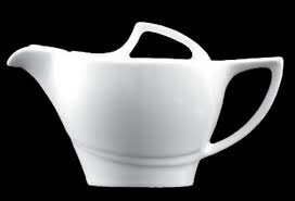 Konvička čajová s viečkom 36cl ATLANTIS porcelán