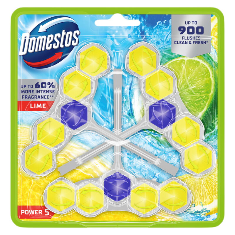 Domestos Power 5 Trio 3x50g Lime 10ks/krt