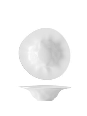 Tanier pasta 27cm Flamenco biely, porcelán DecoLab