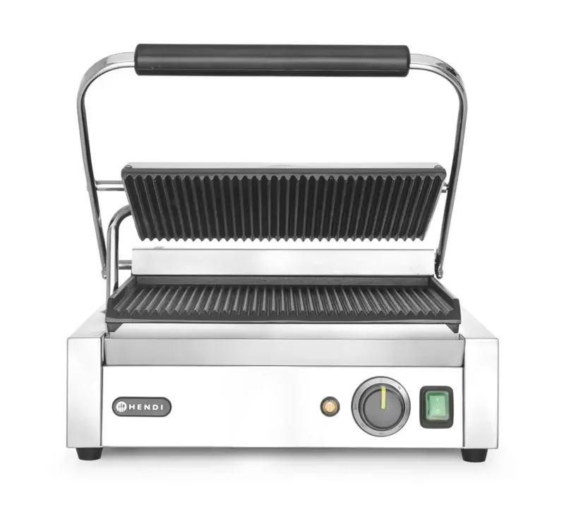 Gril kontaktný PANINI 2xvrúbky, š43x37x21cm, 2,2kW, 230V