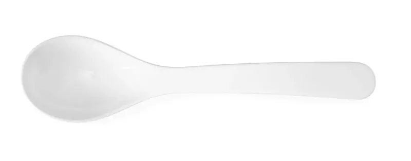Lyžica plast. 0,03 l biela 23,5 cm