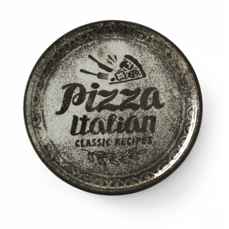 Tanier na pizzu 33cm porcelán čierny