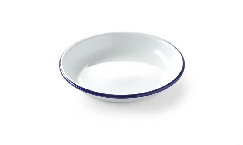 Tanier hlboký smalt biely D20cm 12PK