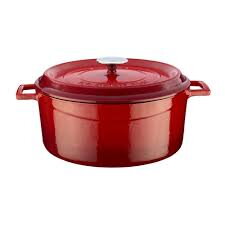 Liatinový hrniec s vekom D28cm 6,7l červený LAVA