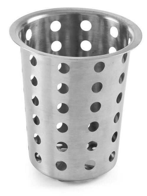 Košík na príbory okrúhly D97x137mm, do umývačky alebo zásobníka, antikor