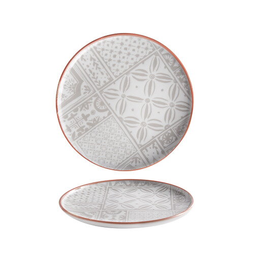 Tanier plytký 29cm Optimo Mosaic bold Red Line DecoLab