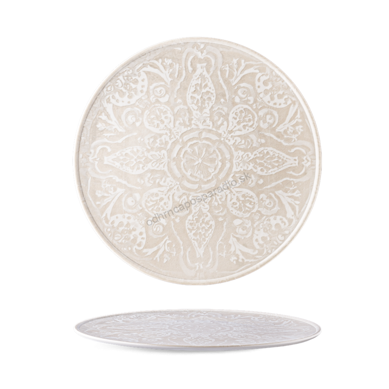 Tanier "PIZZA" 32 cm NODIC bežový porcelán 3ks/bal