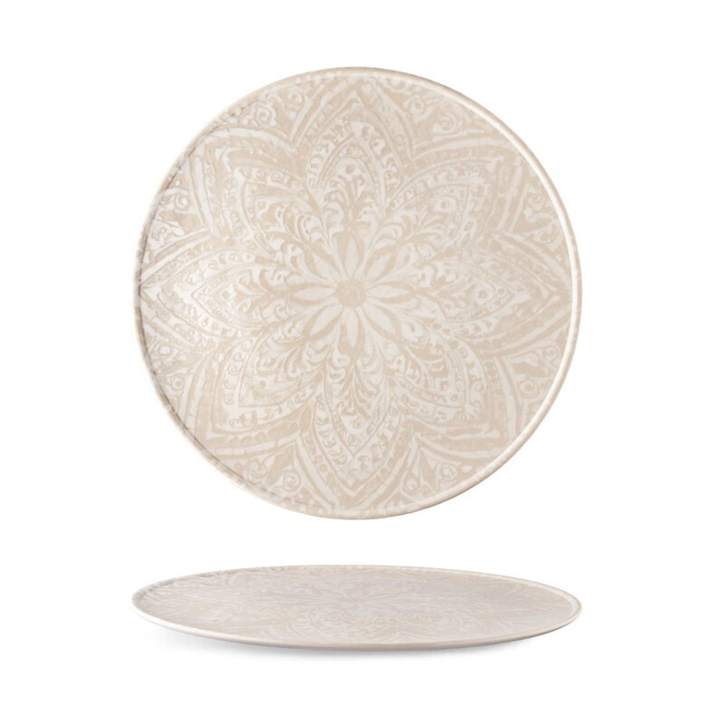 Tanier "PIZZA" 32 cm NODIC bežový porcelán 3ks/bal