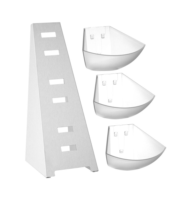 Stojan bufetový 3-poschodový antikor/plastic 19x24x41cm