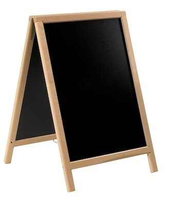 Tabuľa samostojacia dreveny rám 85x55cm 