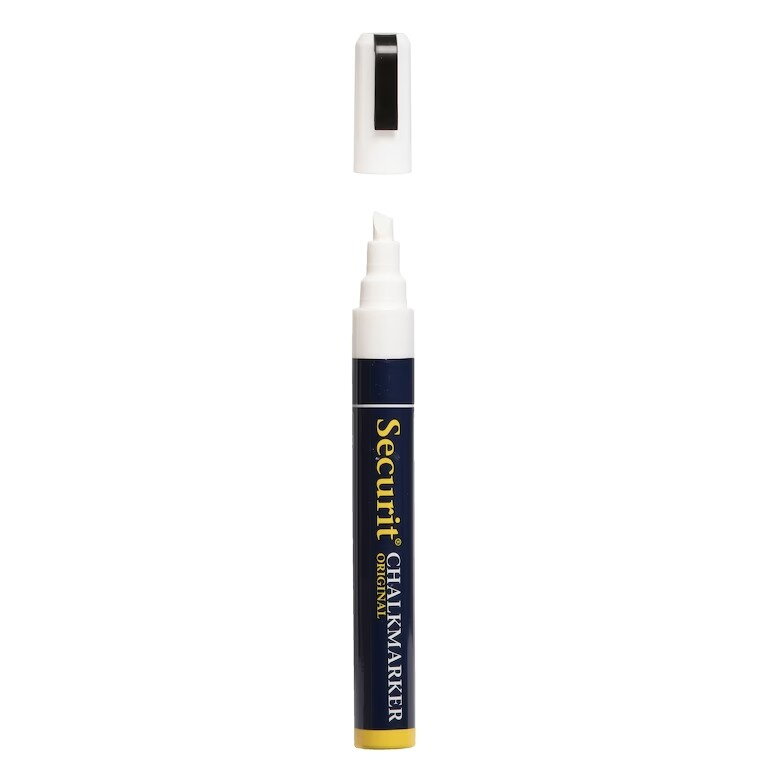 Popisovač kriedový stredný mikro biely 2-6mm