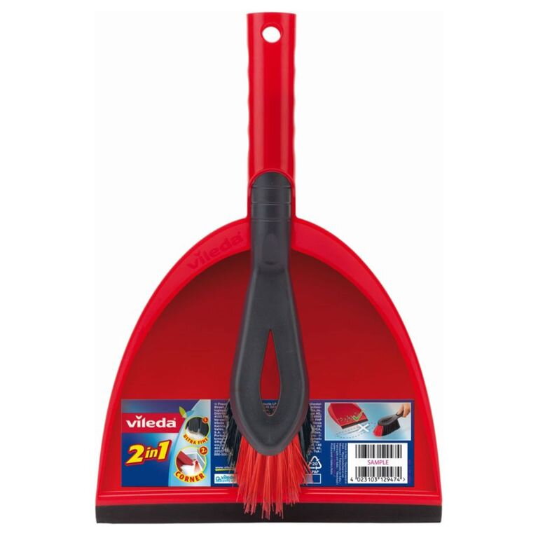 Metlička + lopatka Vileda plast 6ks/krt
