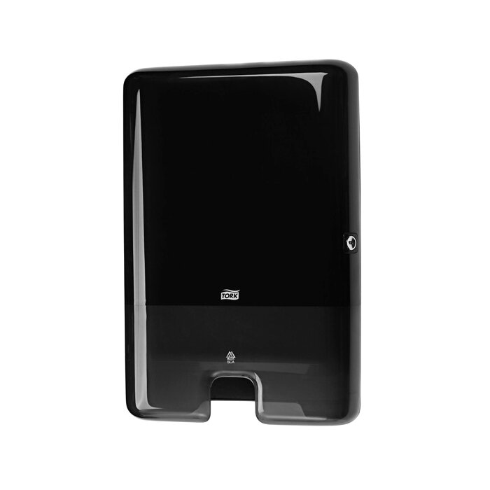 Zásobník Tork H2 na utier Interfold čierny plast 444x302x102