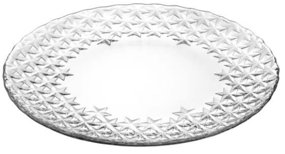 Tanier okrúhly D35cm sklenený Galassia 12PK