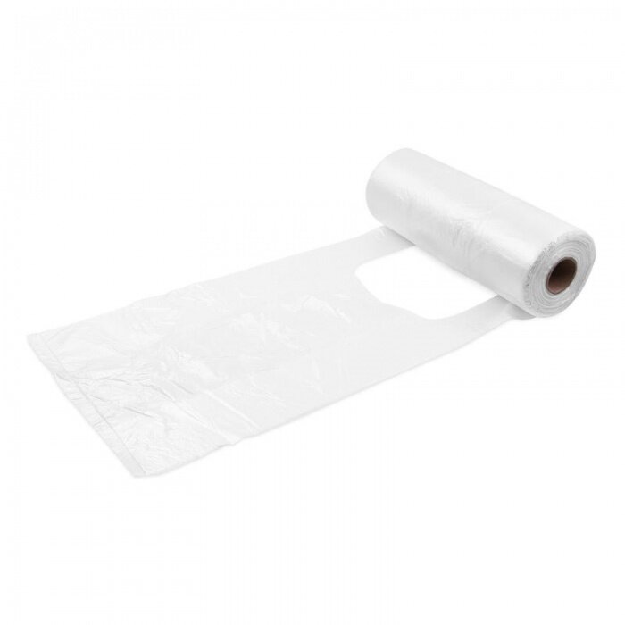 Taška s ušami mikrot. 3kg 22+11x39cm HDPE 250ks/rol 20PK transparentná 6mic